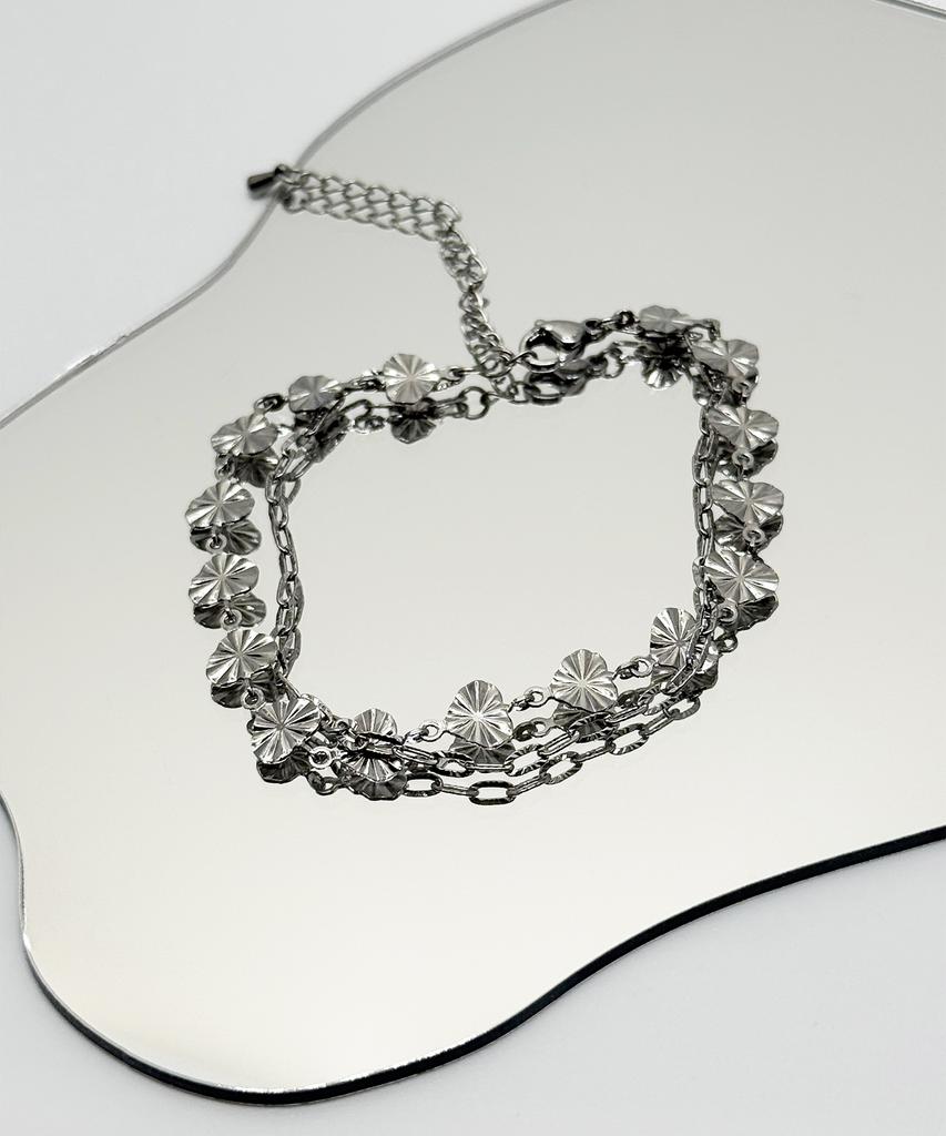 Браслет Monoflux Shining Heart с двойной цепочкой