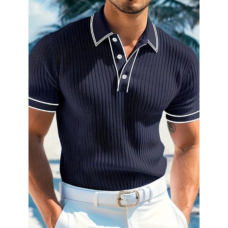Men S Short Sleeved Polo Shirts Summer Casual Wear