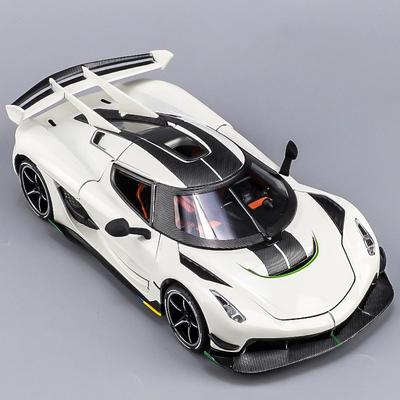 1:24 KNSG Jesko Сплав Супер Мышечный Автомобиль Модель Металл Литье под Давлением Звук и Свет Оттяжка Дисплей Украшение Модные Украшения Подарки