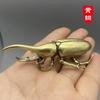Антикварные бронзовые жуки Миниатюрная фигурка Маленькие настольные украшения Винтажные медные насекомые Чайные питомцы Украшения Домашний декор Аксессуары