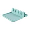 Silicone Spoon Holder with Drip Tray Food Grade Heat Resistant BPA Free Countertop Stove Top Ladle Spatula Tong Utensil Rest Organizer Rack