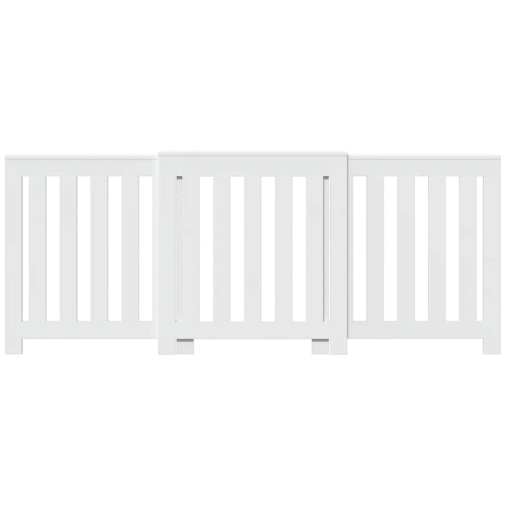 White Radiator Cover 205 x 21.5 x 83.5 cm Wood Based Material