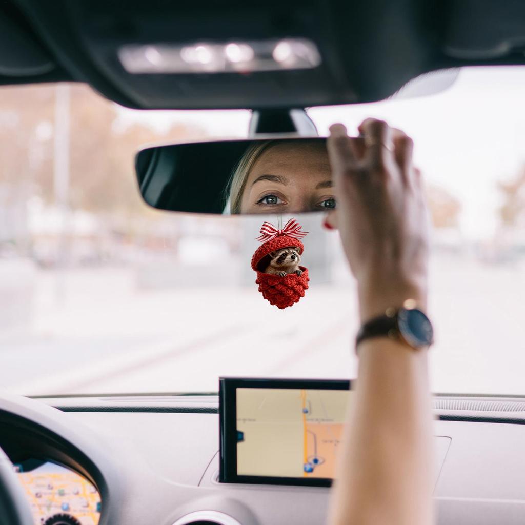 Animal Pendant for Christmas Tree 2D Festive Rustic Acrylic Animal Pendant Decor for Christmas for Mantel Windowsill Wall Living