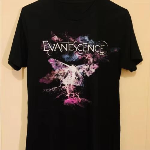 2026 Новый Evanescence Эми Ли Автограф Логотип Группы Графический Принт Футболка Унисекс Одежда Женская Мода Хлопок Повседневная Футболка Летний Топ