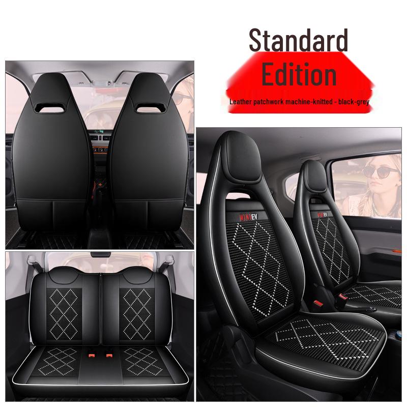 Custom Leather Car Seat Cover for Wuling MINIEV - Full Wrap, All-Season Pad