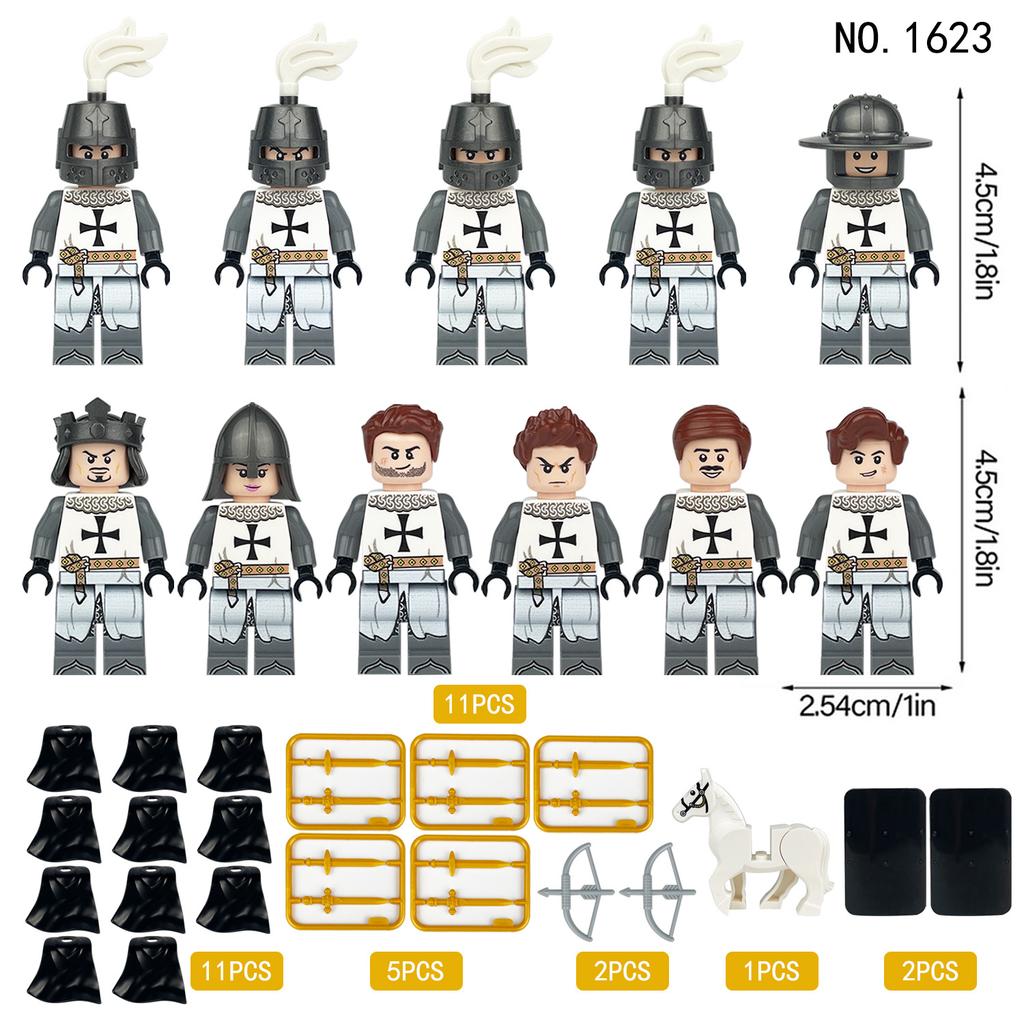 M1622 M1623 M1624 M1628 Ancient Roman Soldier King Building Block Minifigures Toy