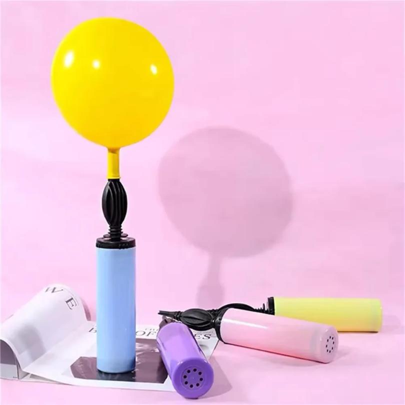 1/3 Pcs Random Macaroon Balloon Pump Air Inflator Hand Push Portable Balloon Accessories Wedding Birthday Party Decor Supplies