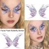 Флэш Временная наклейка-тату Бабочка Макияж для глаз и лица Украшение Флэш Фея Боди-арт Флэш Бабочка Водонепроницаемая Временная татуировка