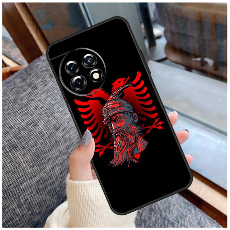 Албания Албанцы Флаг Чехол Для OnePlus 13 15 13R 13T 12 12R 11 9 10 Pro 10T 8T Nord 5 CE 2 3 4 Lite N20 N30 Чехол