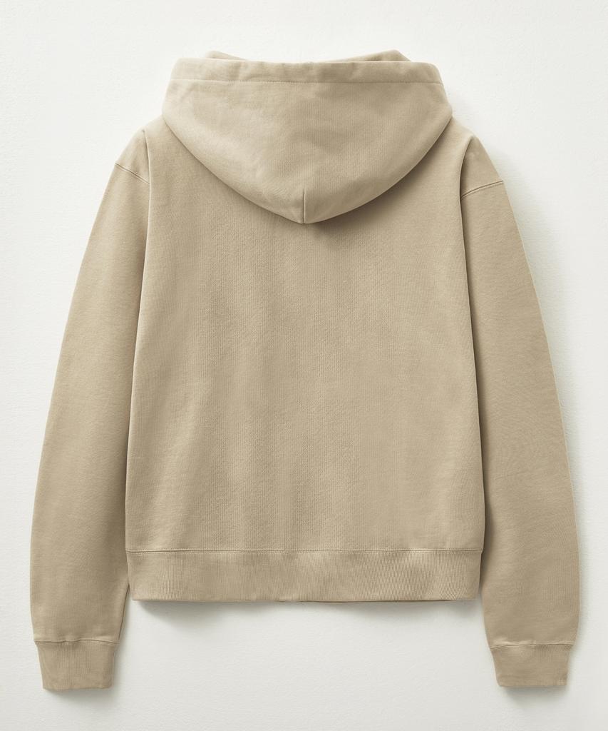 Худи на молнии Satur Theo Cotton All Day, бежевое (Тип Б)