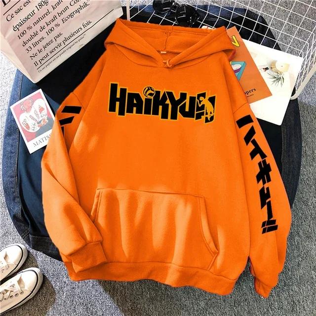 Толстовки с принтами японского аниме Haikyuu, мужские новые модные флисовые толстовки в стиле хип-хоп, пуловеры с круглым вырезом, милая мужская одежда