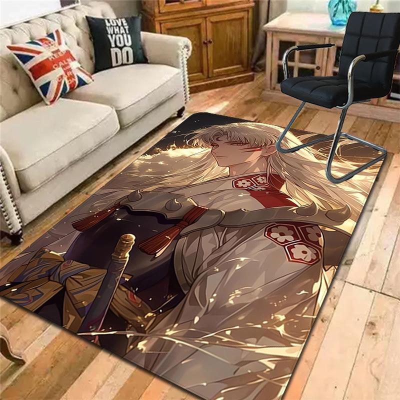 Sesshomaru Rug Floor Mat for Living Room or Bedroom Soft and Comfortable Carpet a Gift for Birthday and Holiday.SFF0917131