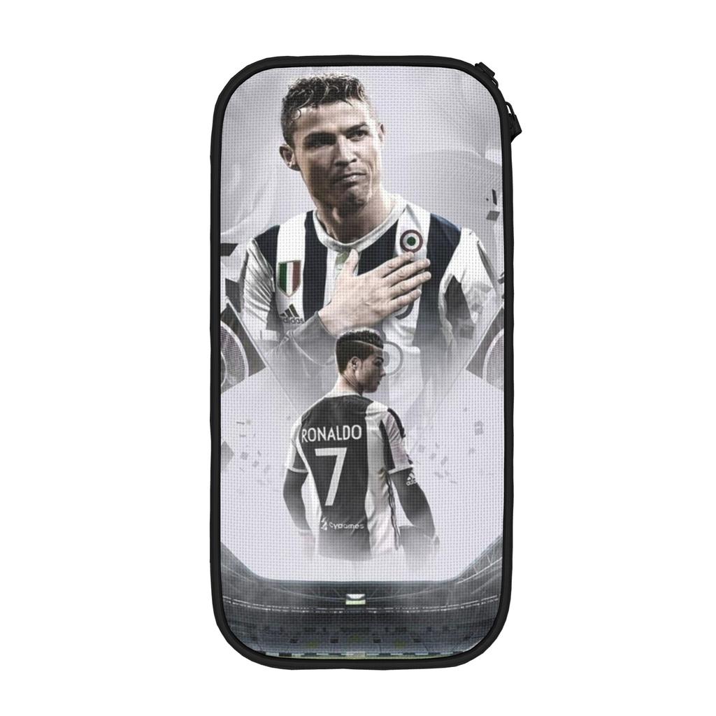Fun Football Soccer Pencil Case ronaldos Pencilcases for Girls Boys Big Capacity Bags School Supplies Gifts Stationery