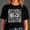 Футболка с типографикой "Любитель книг Читать", Подарок книголюбу, библиотекарю, учителю искусства