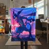 Kagerou 3  Print Flannel Blanket, High quality Comfortable for All Seasons, Home Decor, Warmth and Comfort