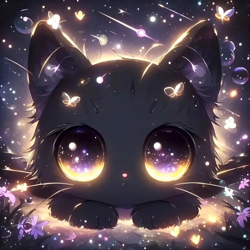 DIY Алмазная картина Животные в темноте Набор для вышивки крестом Мозаичное искусство Алмазная картина Полный круг Алмазное украшение для дома