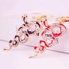 Keychain Shiny Rhinestones Snake Shape Key Ring Decorative Car Key Holder Bag Handbag Charm