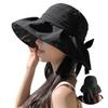 UV Protection Hat UV by Specialist Wide Overwhelming Sun Deep Small Face Sweat Moisture Adjustable Chin Bucket Free Type [SIVAN] Women's [Large Size,