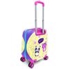 coral high Детский детский чемодан с фиолетовым и розовым рисунком для девочек в стиле аниме 16705