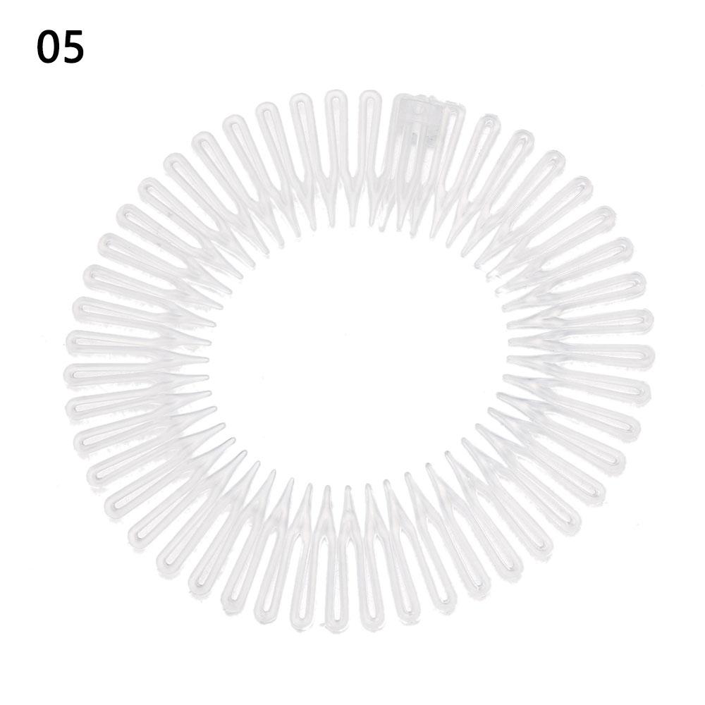 Elastic Hair Band Flexible Plastic Comb Foldable Rhinestone Hair Clip Hair Accessories For Travel Makeup Bath For Swimming