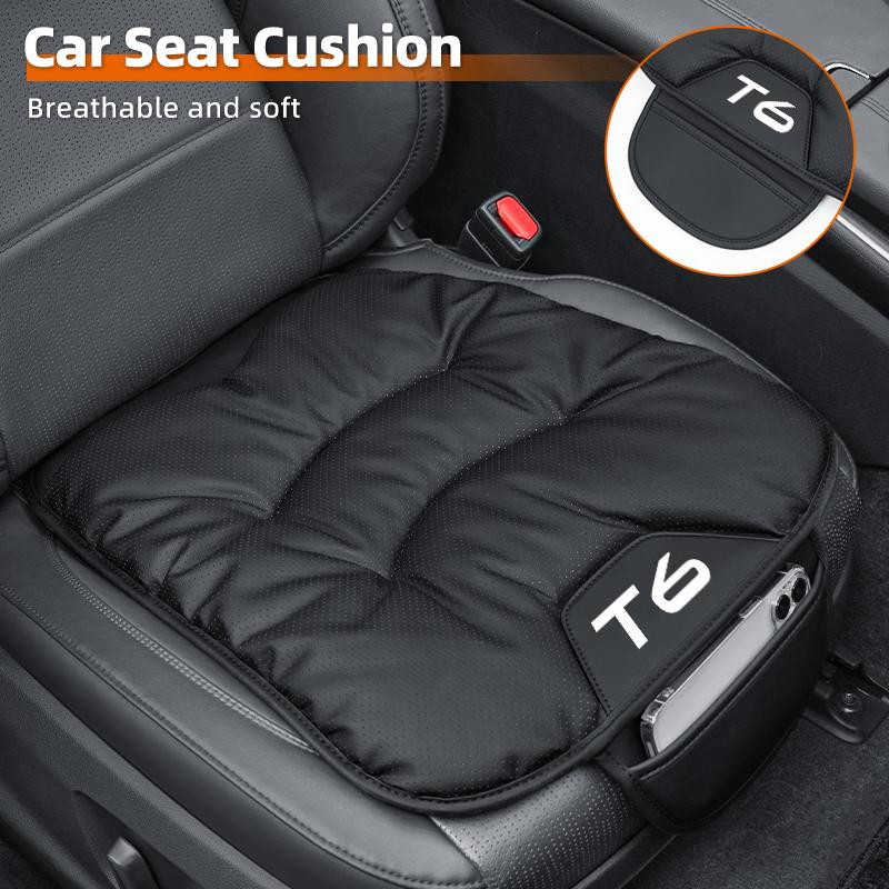 Car Stickers Seat Cushion Pad Leather Anti-slip Protect Seat Cover Mat For Volvo T6 S60 S80 S90 V40 V50 V60 V70 V90 XC40 XC60