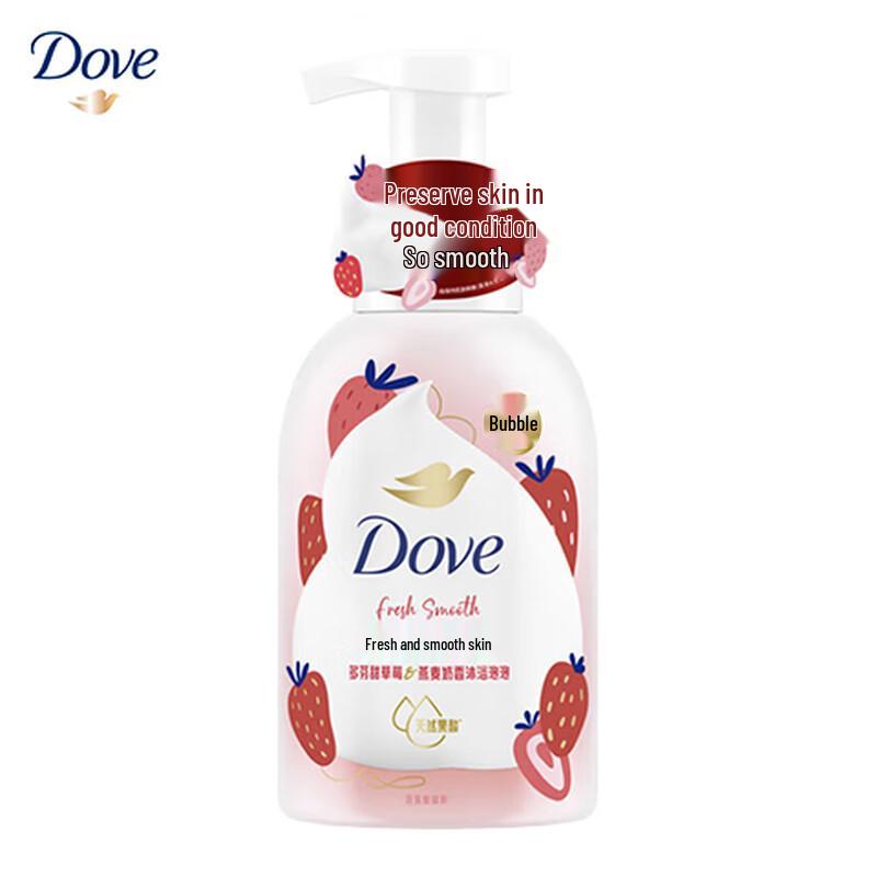 Dove Sweet Strawberry Oat Milk Cloud Bubble Shower Foam