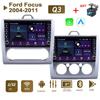 Android Car Radio For Ford Focus EXI MT AT 2 3 Mk2 Mk3 2004-2011 With Button Knob Multimedia Player Navigation GPS Carplay 2+32GB