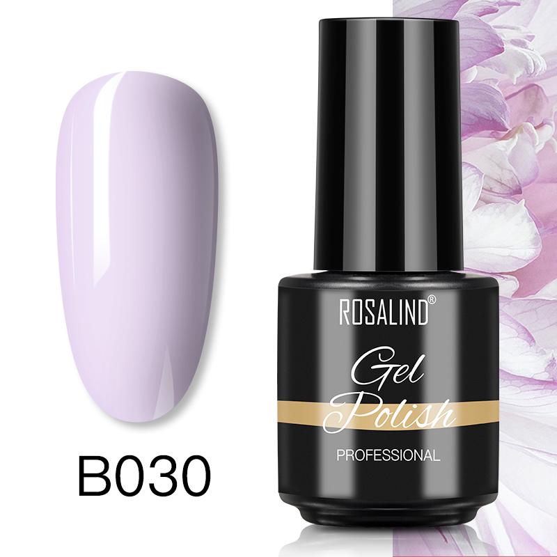ROSALIND 7ml Soak Off Гель-лак яркий для дизайна ногтей LED / УФ-лампа