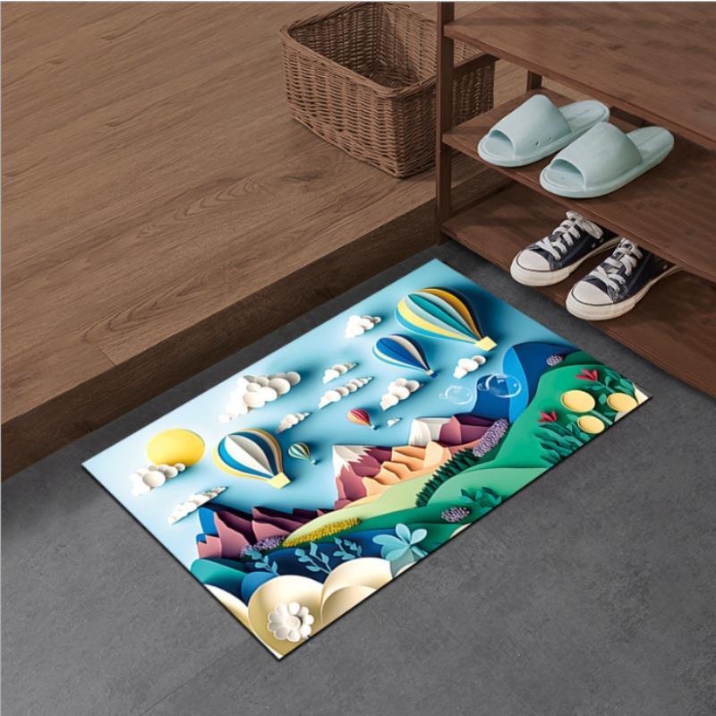 New Expanded Diatom Mud Mat Balloon Series Washroom Washroom Moisture-wicking Quick Dry Mat Slip-resistant Foot Mat