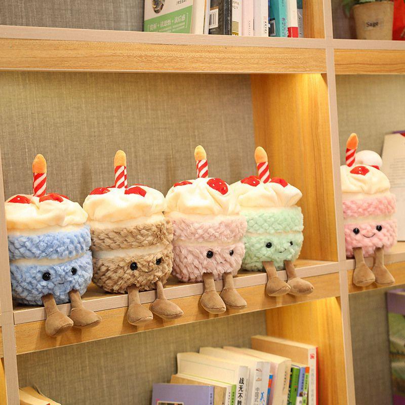 Очаровательная плюшевая игрушка Jellycat в виде торта на день рождения, 28 см