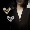 High-End Zircon Heart Brooch for Women: Anti-Exposure Pin & Stylish Clothing Accessory