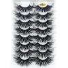 Effect Wispies Fluffy Full Volume Thick Eye Lash Extension False Eyelashes 25MM Lashes 4D Mink