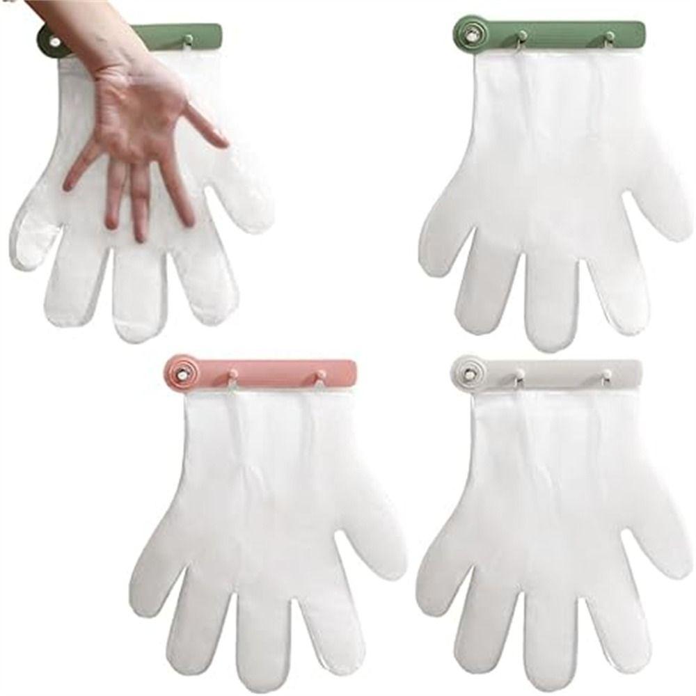 Plastic Disposable Glove Holder Non-slip Disposable Gloves Clip Kitchen Gadgets