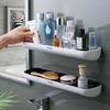 Shower Storage Organizer No Drilling Wall-Mounted Shampoo Storage Rack Holder With Towel Bar Bathroom Storage Shelf Kitchen Storage Rack