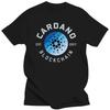 Мужская футболка Cardano с коротким рукавом, хлопковая футболка, уникальная футболка для отдыха, криптовалюта ADA, криптовалюта, блокчейн, футболки, топы