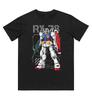 Хлопковая футболка для мужчин и женщин с принтом Аниме GUNDAM RX78 Весна-Лето Новая коллекция Модная футболка с коротким рукавом