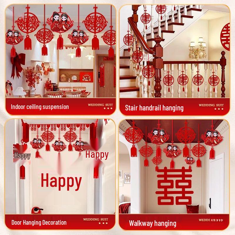 Wedding Ornament Set: Rustic Staircase and Room Decor