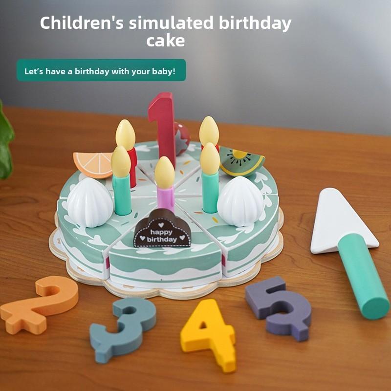 Bread Wooden Maker Ice Cream Shelf Dressing Table Children Toy