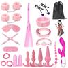 BAOQISHAN SM SM Goods Ankle Eye Bondage Adult SM SM Vibrator for Breaking the Secret Storage Bag Included Set, 20-piece Set, Restraints, Collar,
