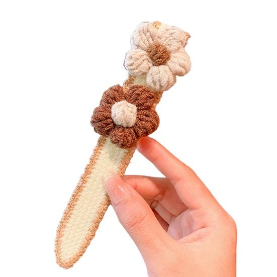 Повязка на голову для девочек с цветочным бантом, декор, безопасная лента-застежка, детская повязка для волос, головные уборы, аксессуары для волос, подарок на день рождения