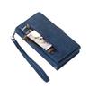 For Xiaomi 14T Case Zipper Pocket 9 Card Slots PU Leather Phone Cover with Wrist Strap