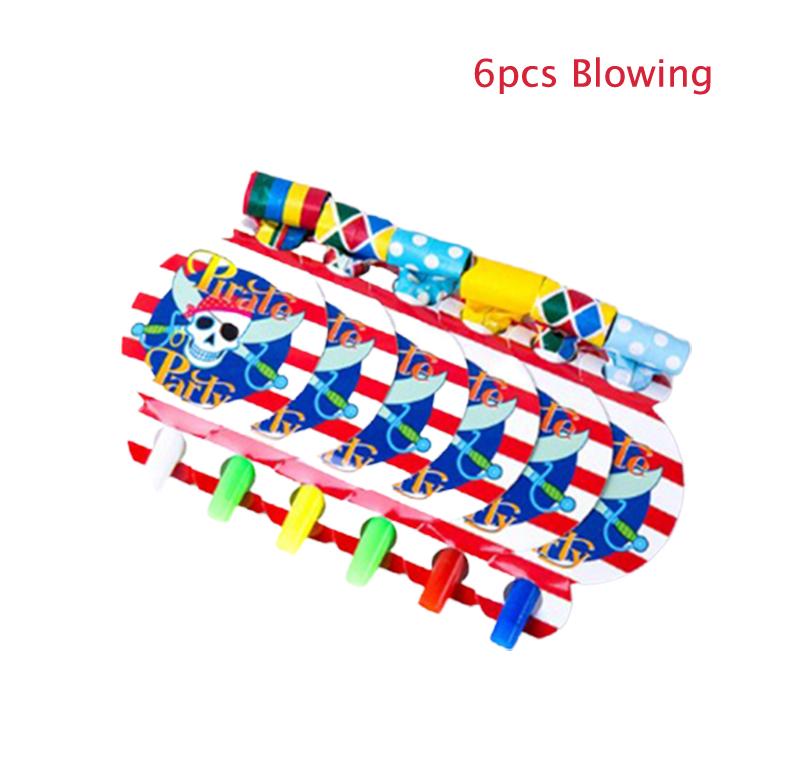 Пиратская тематика Мультяшные украшения Одноразовая посуда Бумажные тарелки Чашки Воздушные шары Детские сувениры День рождения День рождения Baby Shower Supplie