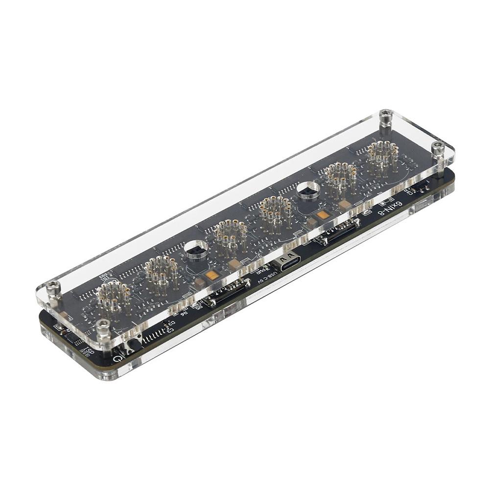 5V 1A Nixie Tube Clock Stand USB-Type-C IN-8 Advanced Version Nixie Tube Clock Base With Colon Tube And Remote Control Parts