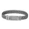 Tang Cao Pattern Six-Character Mantra S925 Sterling Silver Bracelet for Men Retro Trend Personality Jewelry Exquisite Gift