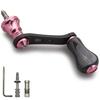 HEIGHTEN 42mm Reel Handle with Knob Shimano Daiwa Spinning Reel Universal Game Stream Gourd Series Knob Sakura 20mm/21mm [Light Fishing] (20mm - Pink)