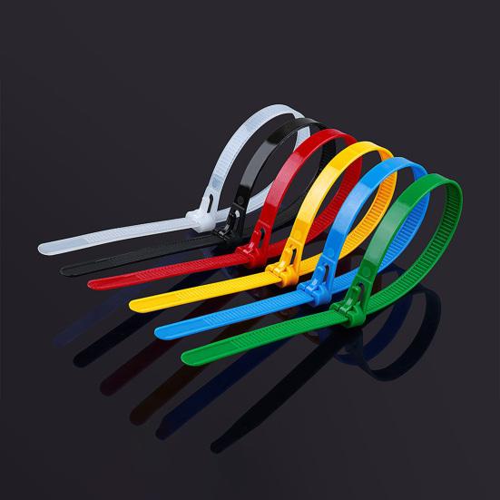 100 шт. Самозатягивающиеся нейлоновые кабельные стяжки Регулируемый многоцелевой ремешок для проводов Дом Офис Мастерская В помещении На улице Сверхпрочная стяжка-молния Обертка