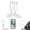 Кабель USB C Папа - Папа, 100 Вт, Быстрая зарядка, Поддержка зарядки и синхронизации, Разъем 10 Гбит/с для телефона, планшета, наушников