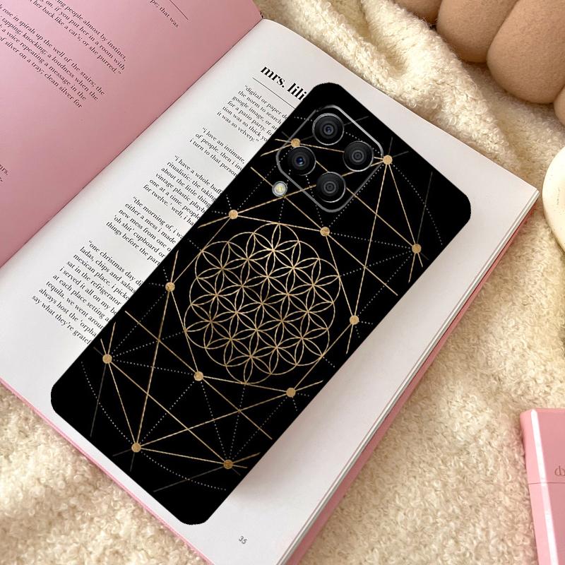 Flower Of Life In Lotus Pastel Golds Case For Samsung Galaxy M32 M52 M15 M11 M12 M13 M14 M06 M16 M36 M56 M31 M53 M35 M55 M34 M54