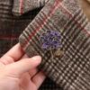 Metal Women Man Lilac Flower Party Dragonfly Brooch Pin Fashion Jewelry Badge Collar Accessories