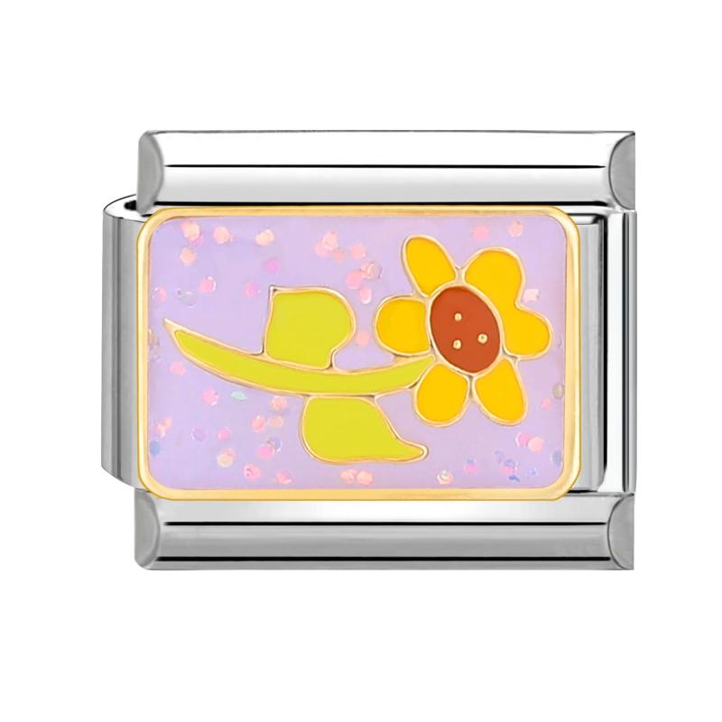 Модный бургер подсолнух ракетное сердце итальянские очаровательные звенья квадратные бусины подходят для 9 мм итальянского браслета из нержавеющей стали DIY изготовление подарков